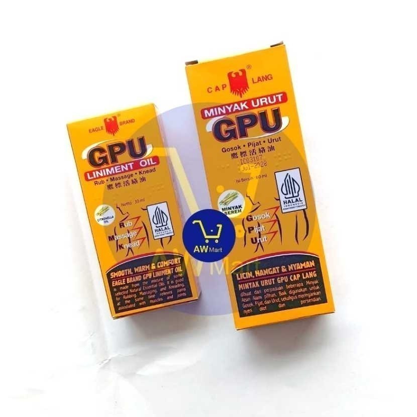 MINYAK URUT GPU 60ML DAN 30ML - GPU MINYAK URUT