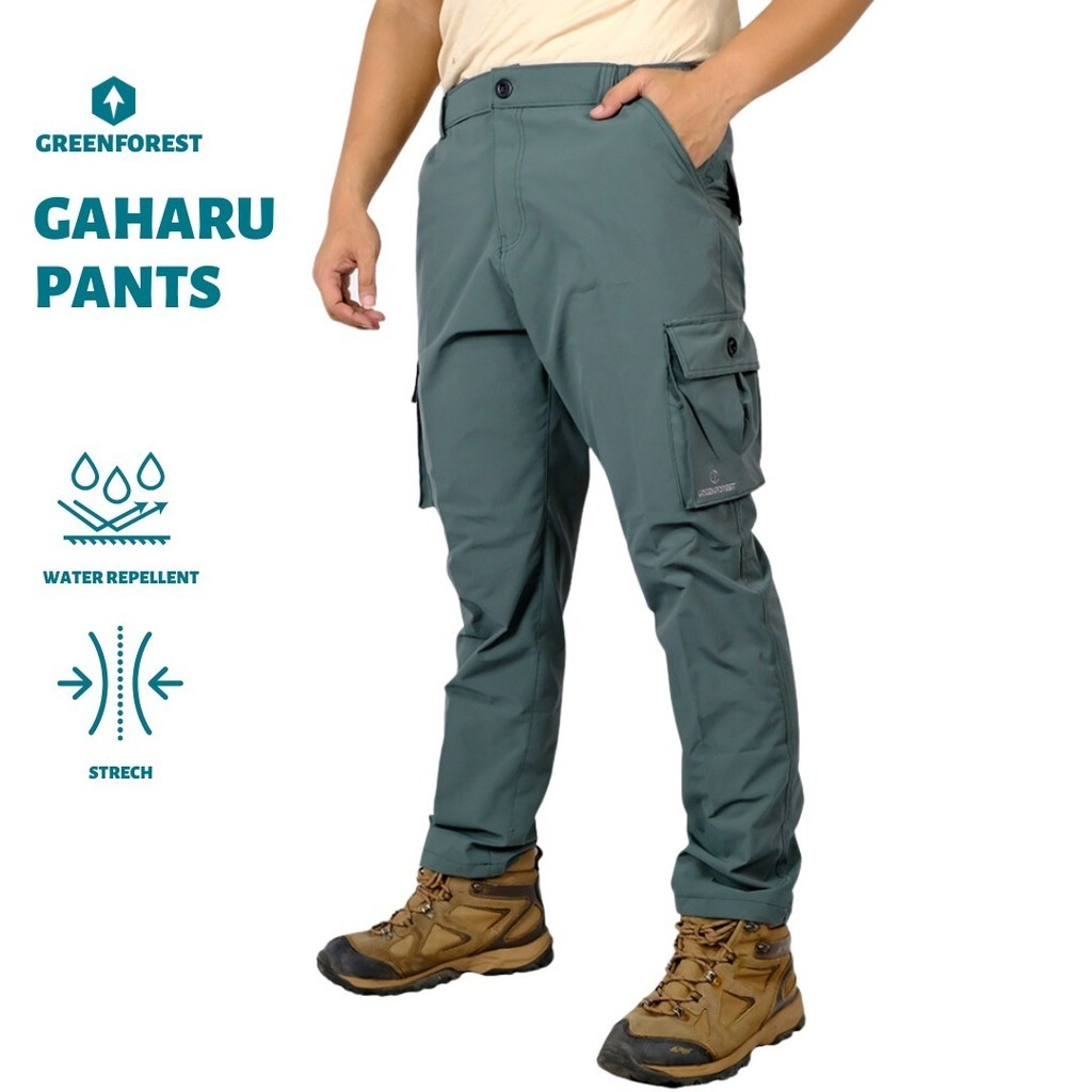Greenforest Gaharu Celana Panjang Cargo Quickdry Pria dan Wanita - Celana Gunung Cargo ORI 100% GREE