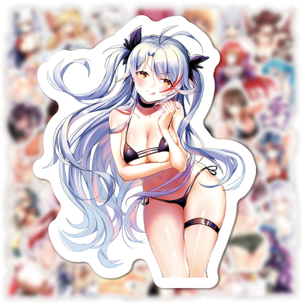 

10/30/50/100PCS Anime Hentai Sexy Stickers for Laptop Motorcycle Waterproof Skateboard Bunny Girl Waifu Sticker DIY Decals Toy