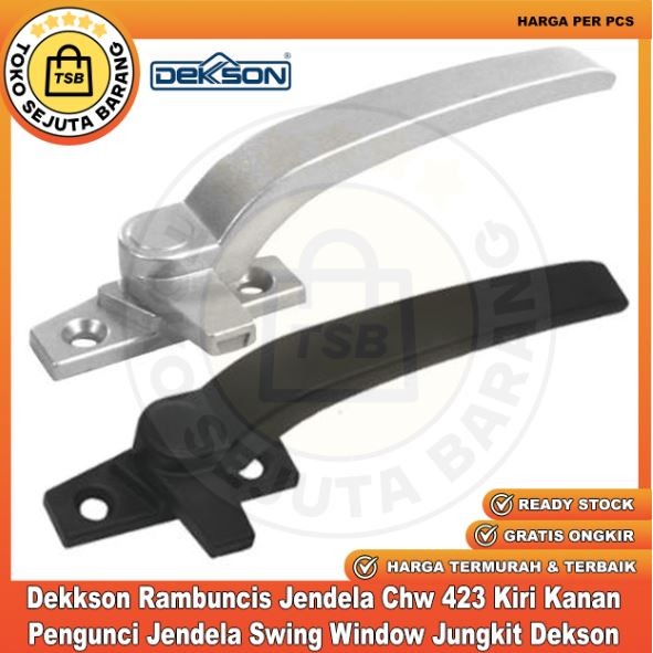 Casement Hdl Dekkson Ch 423 R H Bk Invory Na Wh Kait Rambuncis Jendela Handle Kaitan Kasment Casemen