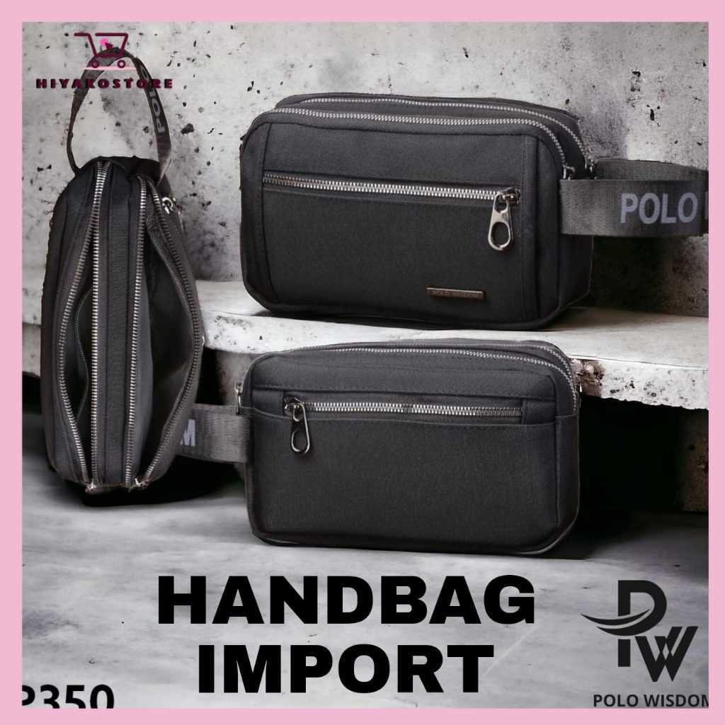 POLO WISDOM handbag pria premium import dompet pria import