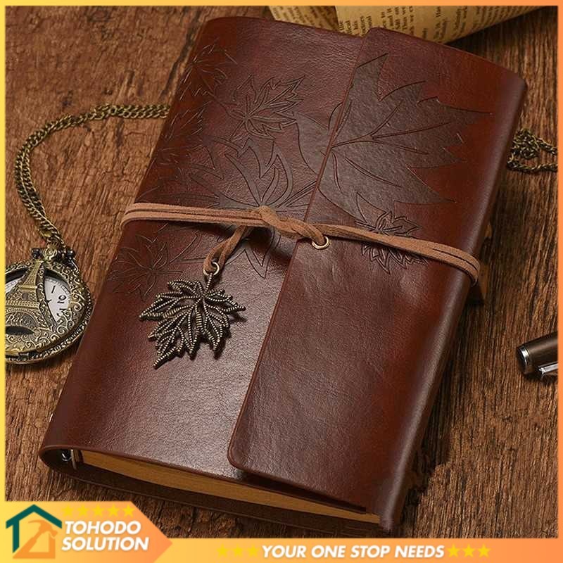 

Toddi AIMEE Buku Catatan Binder Notebook Cover Kulit Vintage Maple - AM-16