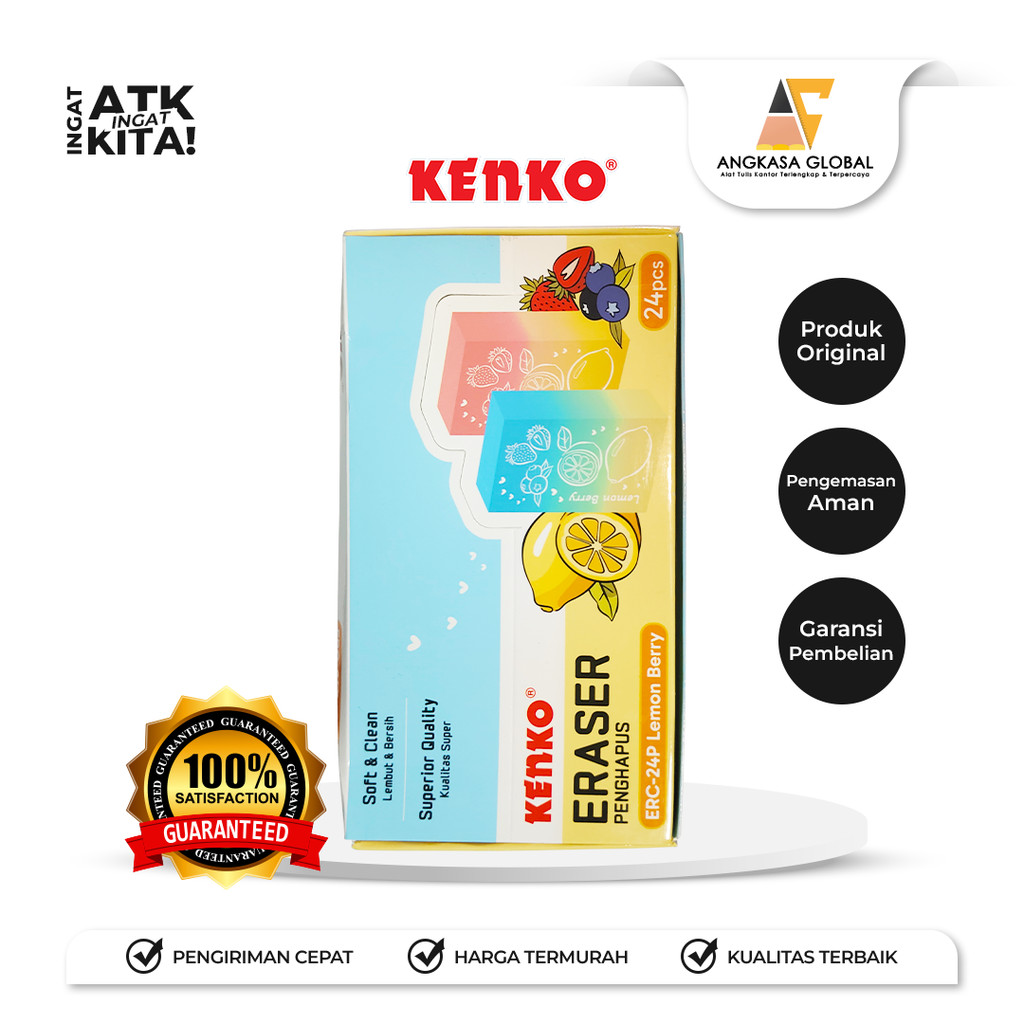 

KENKO PENGHAPUS/ ERASER ERC-24P LEMON BERRY (1PC)