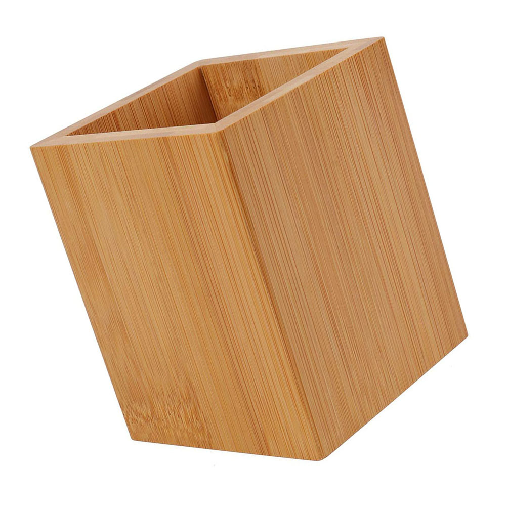 

8X8X10Cm Bamboo Wood Storage Box Pen Holder ganizer Stationery Container Decorative Desk Ganizer Creative Pen Pot Smooth
