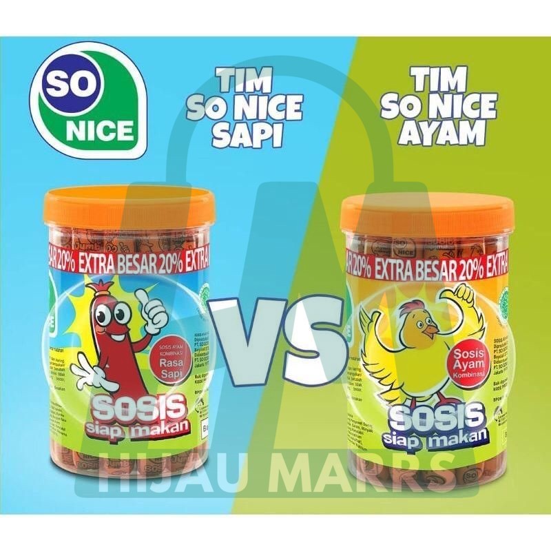 

HM ~ Satu Batang Sosis so nice rasa ayam dan sapi 20gr.