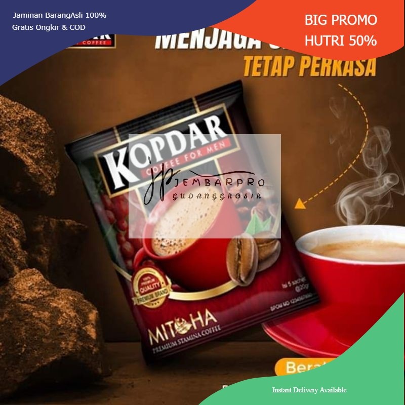 

Kopi KOPDAR instant coffee stamina