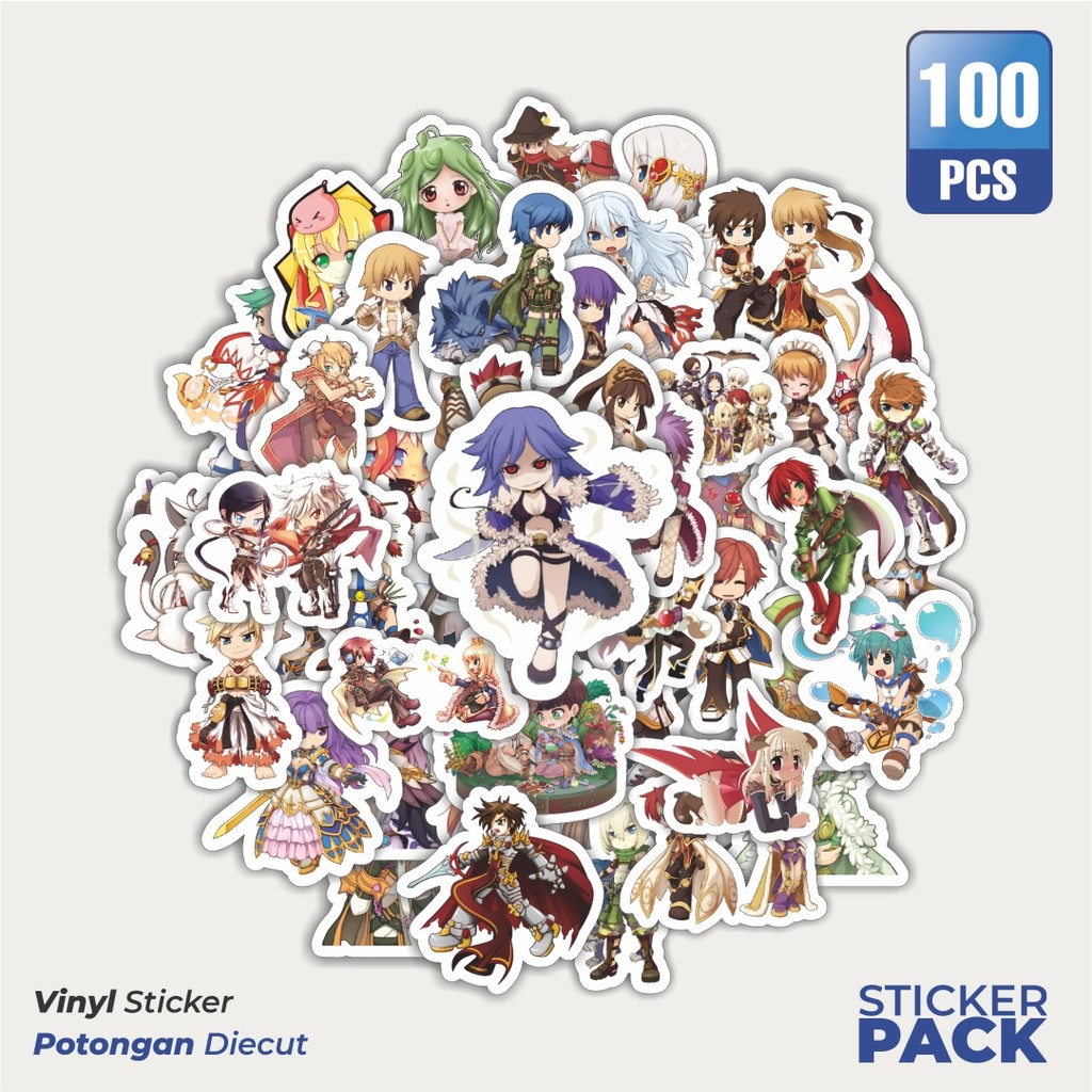 

Super Hemat! 100 PCS Stiker Game Series Ragnarok Onine Game Chibi Character Waterproof Aesthetic- Untuk Laptop, Motor, dan Hem - Paper Stationery Pack