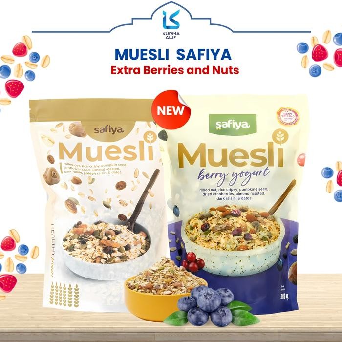 

[TERLARIS] Muesli Safiya 1 Kg Dried Fruit Sereal Sehat Makanan Diet Oatmeal - 1 Kg, Original[TERLARIS ]