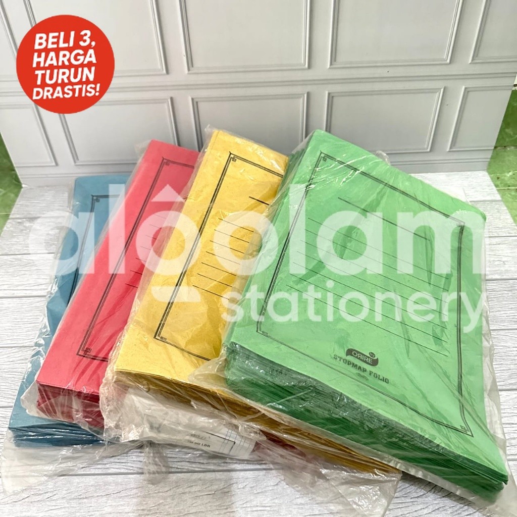 

50 PCS SATU PACK StopMap Kertas Folio