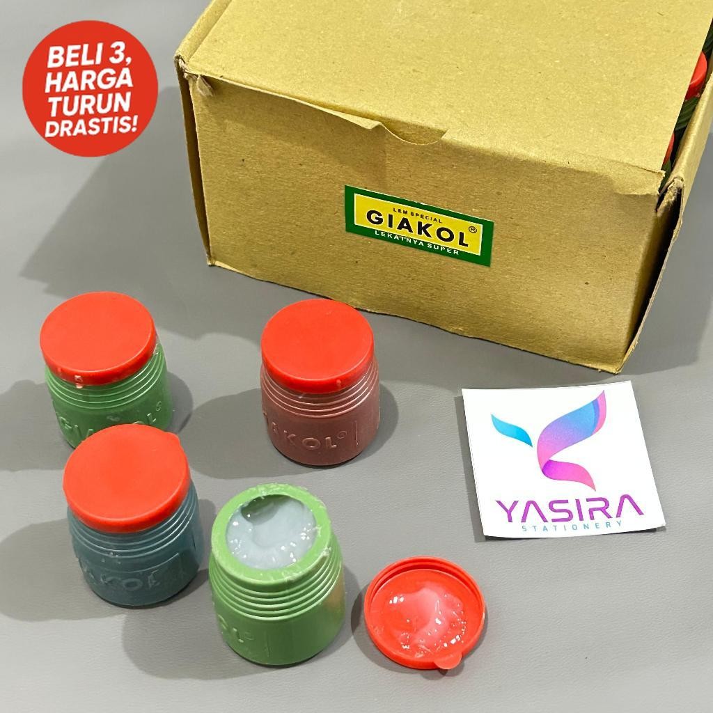 

SATU PACK 24 PCS Lem Colek Kertas Giakol Kecil