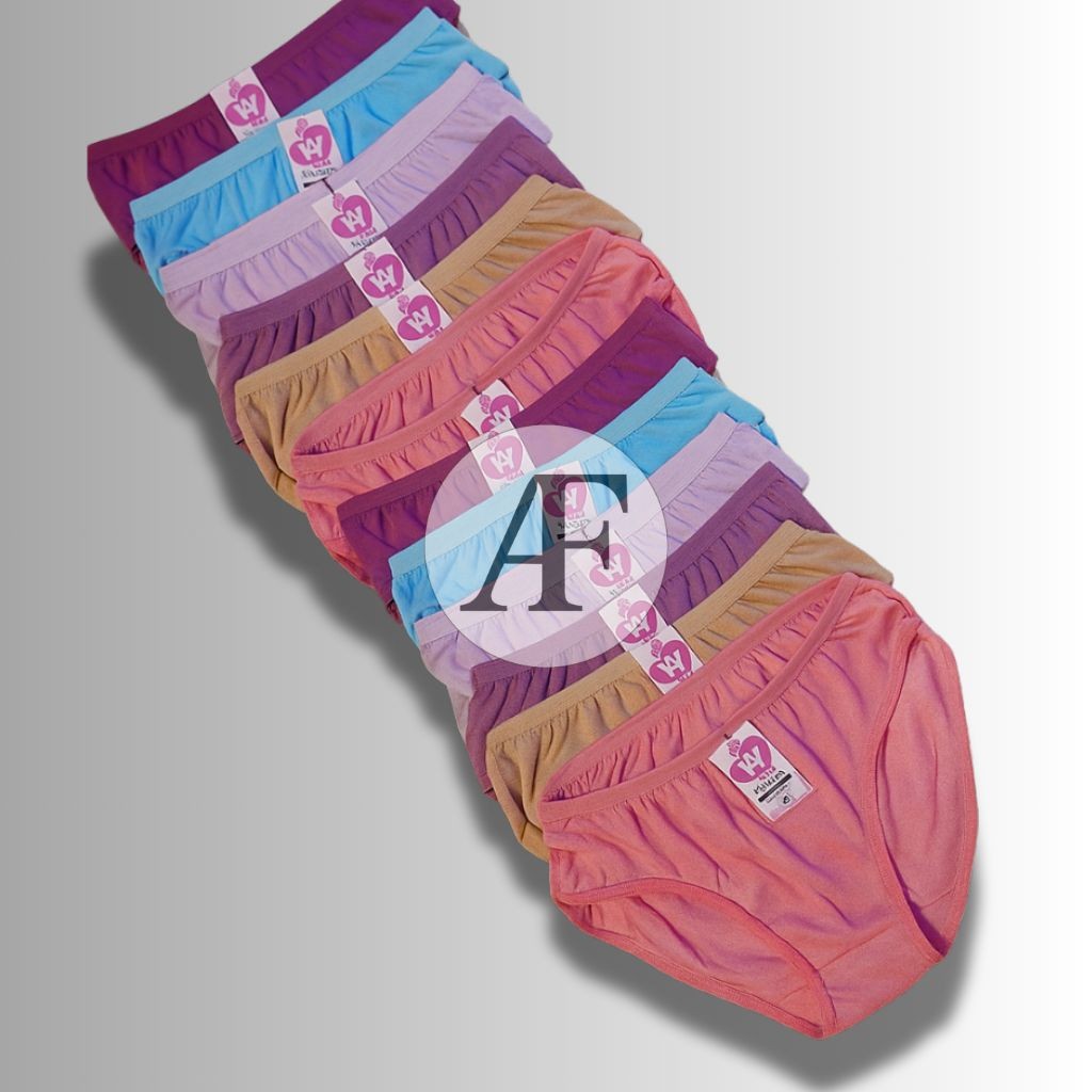 (COD) PROMO 12 PCS CELANA DALEM WANITA KATUN IMPORT/celana dalam wanita murah / Celana dalam wanita 