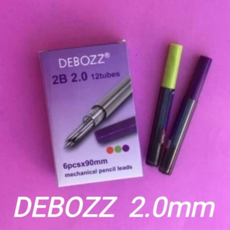 

Refil 2B DEBOZZ tebal /Isi ulang pensil 2B Debozz 2.0mm Isi Pensil Mekanik Refill DALINGSHOP