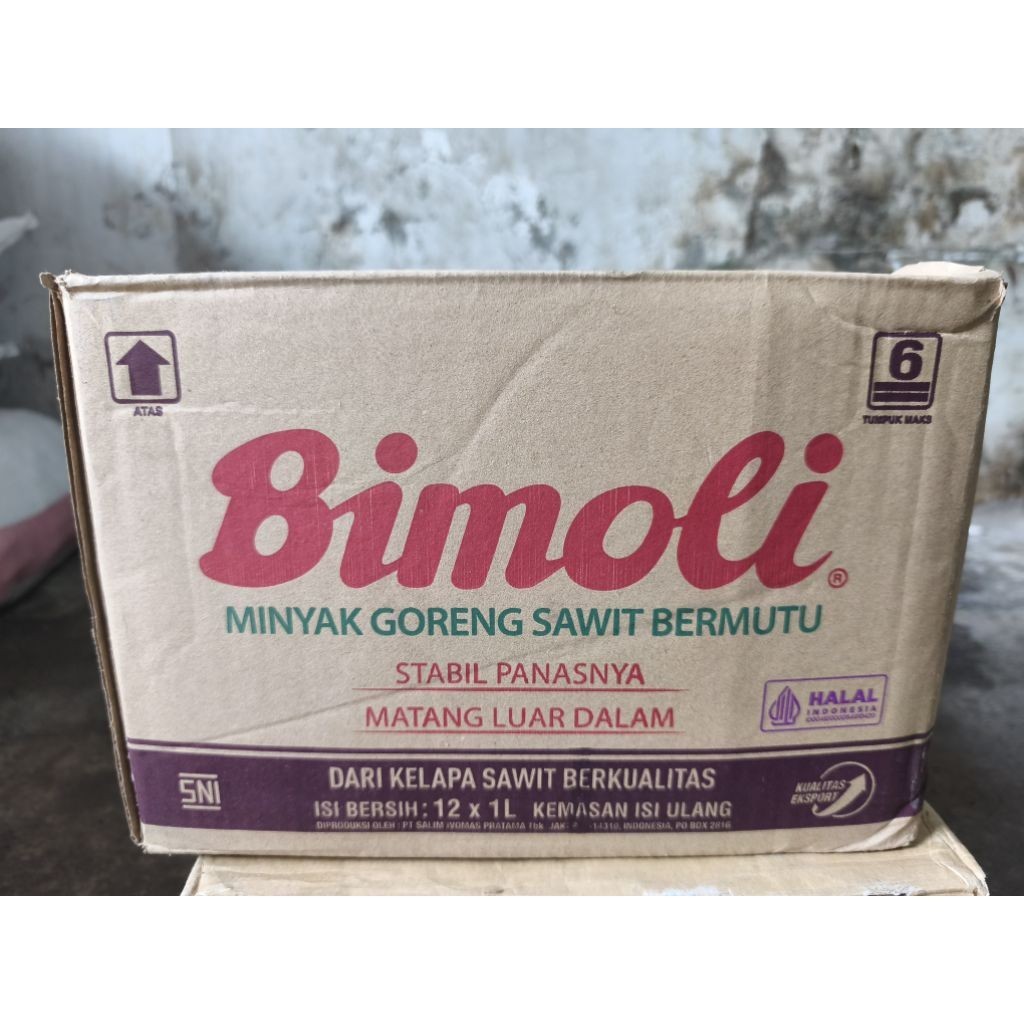 

Bimoli Minyak Goreng 1 Liter Clasic Refill/1karton