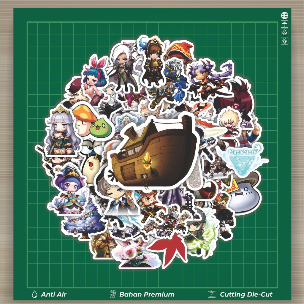 

HOT 50 PCS STIKER Stiker Game Series Maple Story Mix 1 Stiker Fashion Cars Decal Dingin Kartu Album Custom Vinyl Anti Air- Sticker Aesthetic Buku Journal Koper Casing HP Tablet Laptop Helm Motor Botol Minum