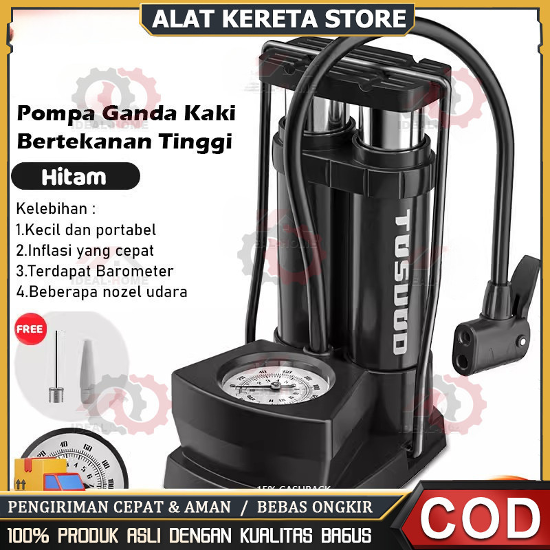 Pompa Angin mini portable foot pump manual emergency motor Pompa Angin Kaki Pompa Kaki Pompa Ban Min