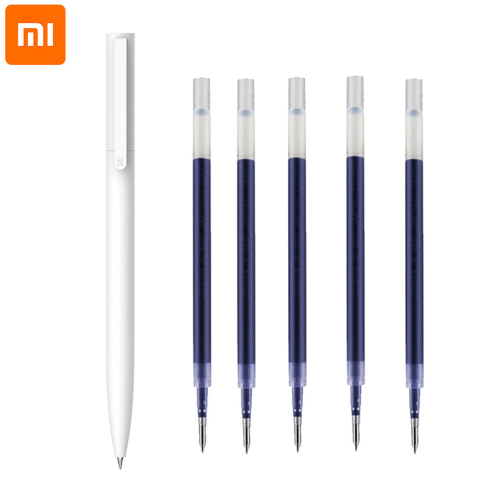 

Original Xiaomi Gel Pen 0.5MM Black Ink Press Pen Japan MiKuni Ink Write Smooth Gel Ink Pen For School Office Stationery