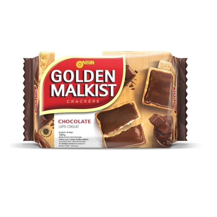 

Nissin Golden Malkist Crackers Butter dan Coklat 120Gr