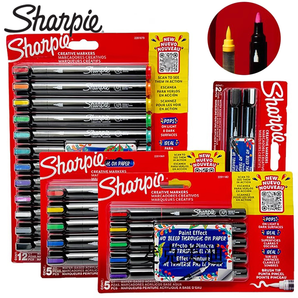 

Sharpie Creative Acrylic Marker Pen Painted Graffiti, Painting Pen, DIY Glass, Ceramic, Quick-drying, Non-fading Art Stationery