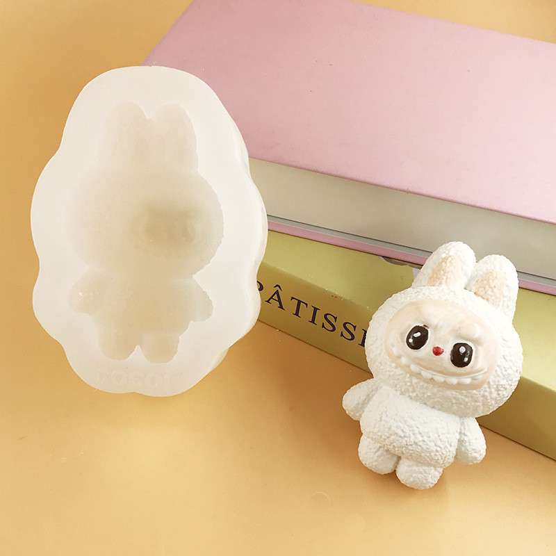 

Cartoon Characters Silicone Mold Fondant Chocolate Cake Decor Mould Plaster Soap Candle Molds Handmade Squishy Squeeze Toy Tools