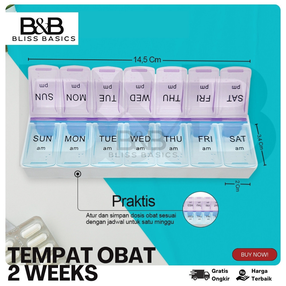 Kotak Obat / Tempat Obat / Tempat Obat Harian / Kotak Obat Harian / Medicine Box / Kotak Obat 7 Hari