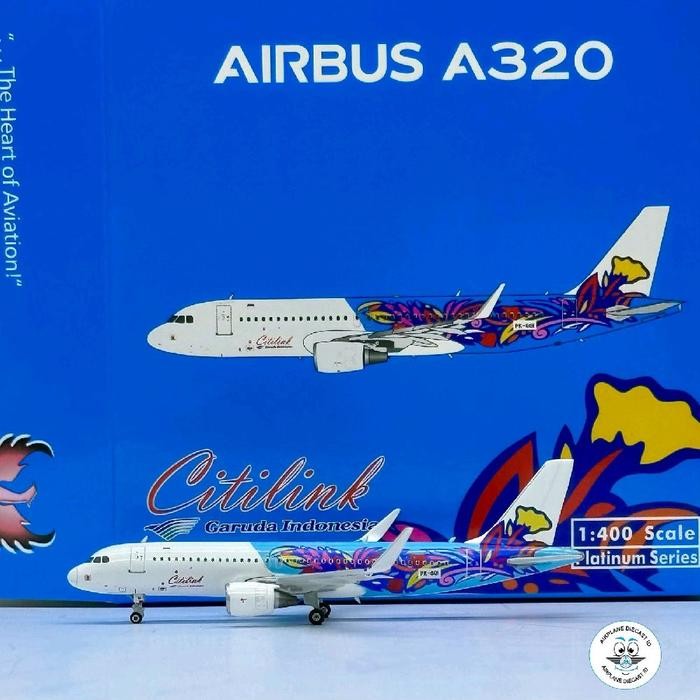 1:400 Scale Citilink Airbus A320 PK-GQI Phoenix Model Diecast Pesawat Skala 1:400 SP99..!!!