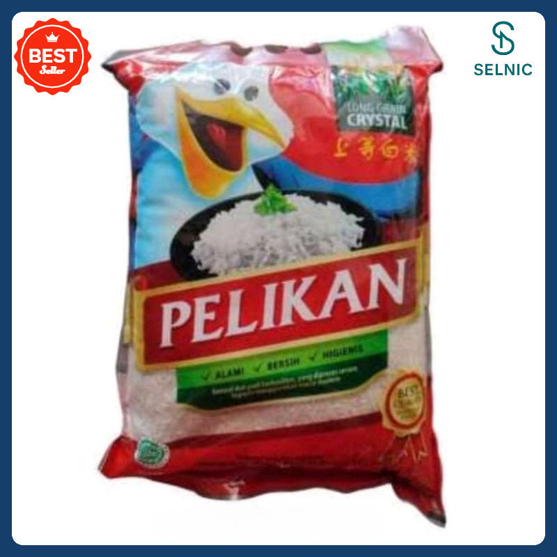 

Terlaris Beras PELIKAN Long Grain Crystal Kemasan 5kg