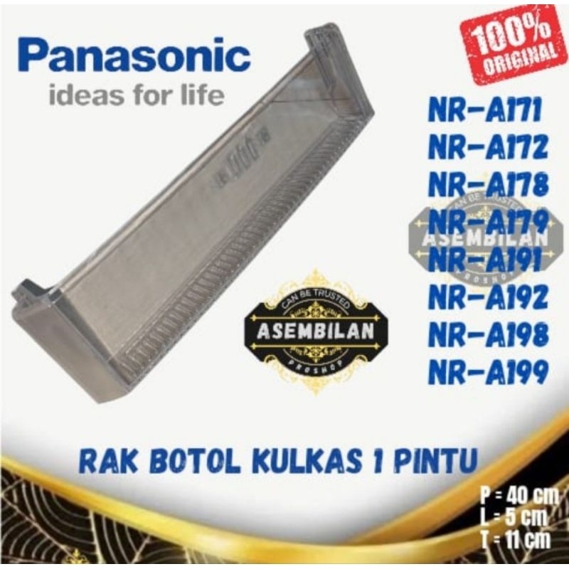 rak botol kulkas panasonic 1 pintu original