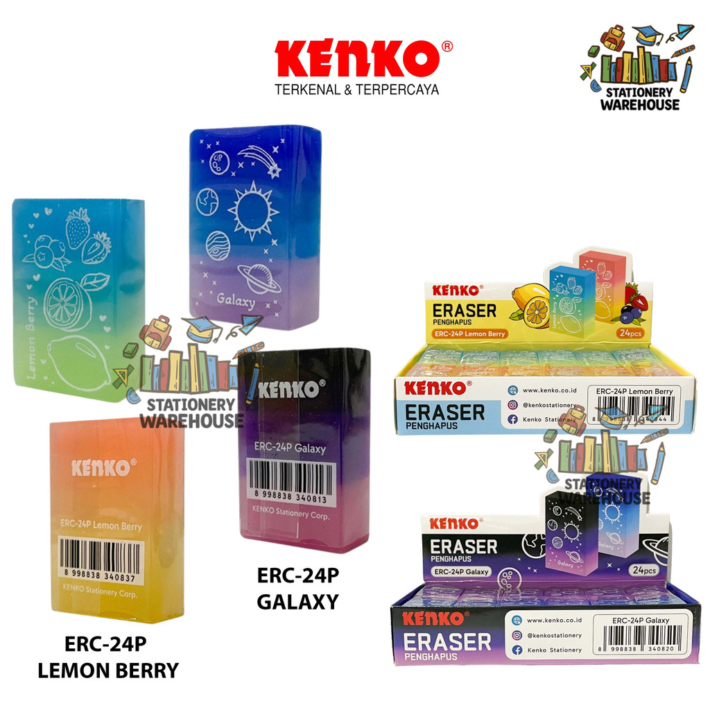 

Penghapus Eraser ERC-24P Galaxy Lemon Berry