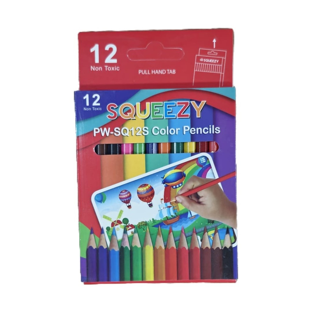 

Squeezy Pensil Warna 12 Pendek / Pensil Colour