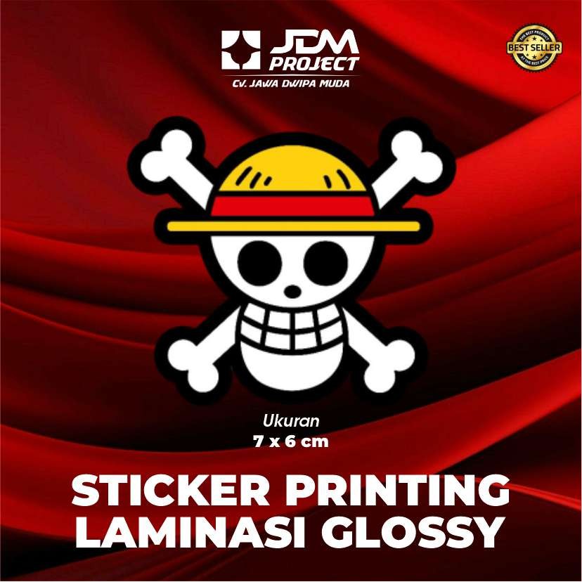 

JDM Project - STICKER PRINT CUT ONE PIECE STRAWHAT PIRATE SKULL
