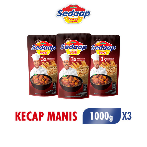 

Sedaap Kecap Pouch 1000 gr x 3