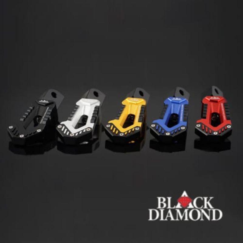 Footstep Belakang NmaxOld, NmaxNew, AeroxOld, AeroxNew, Lexi, Xmax, Merk Black Diamond Original
