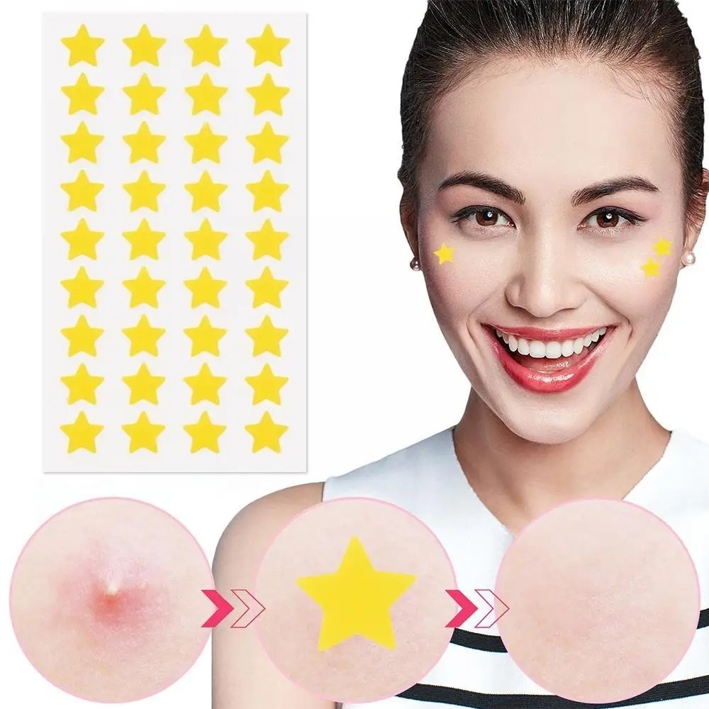 Acne Patch Jerawat Karakter Lucu Star Bintang Acne Pimple Patch Isi 40 Pcs Stiker Penghilang Jerawat