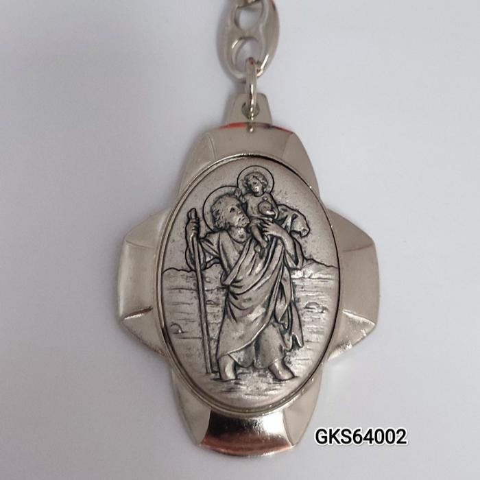 NEW Gantungan Kunci St,  Kristoforus / Christopher - GKS64002