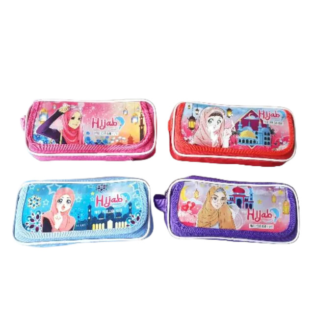 

[SDW] pekanbaru/Kotak Pensil Kain Zipper Motif Hijab
