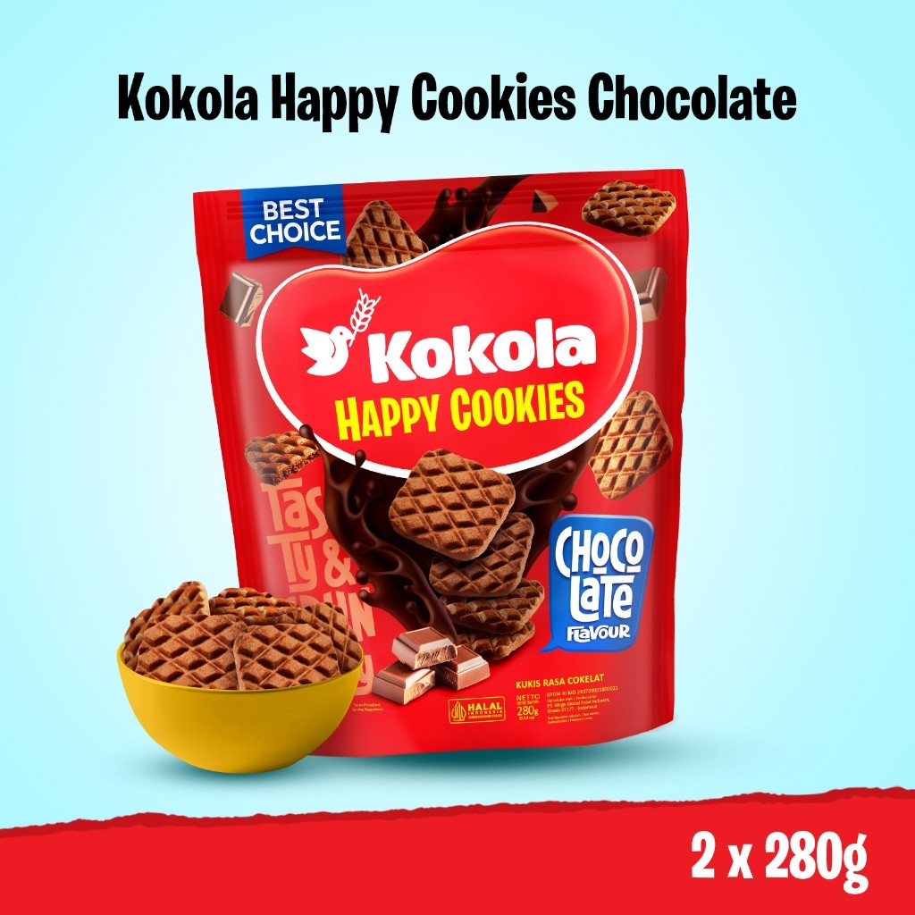 

bagusaw17 Kokola Biskuit Pouch ( PAKET Isi 2 Pouch ) Camilan Cookies Chocolate Coconut V1