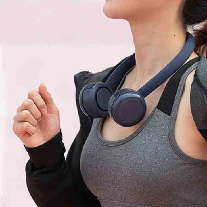 [ Kipas Portable Keren ] Sanhuo Kipas Leher Portable Flexible 3 Speed Rechargeable 1800mAh - 350