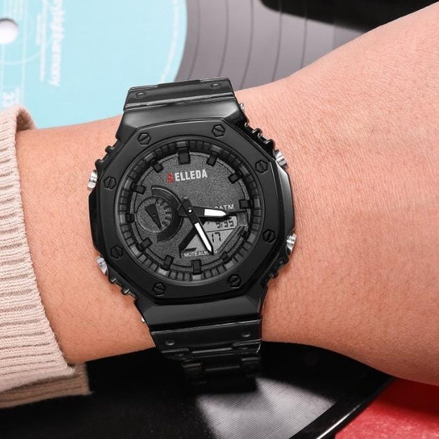 GJ  BELLEDA 9341 Jam Tangan Pria Anti Air Original Water Proof Cowok Keren