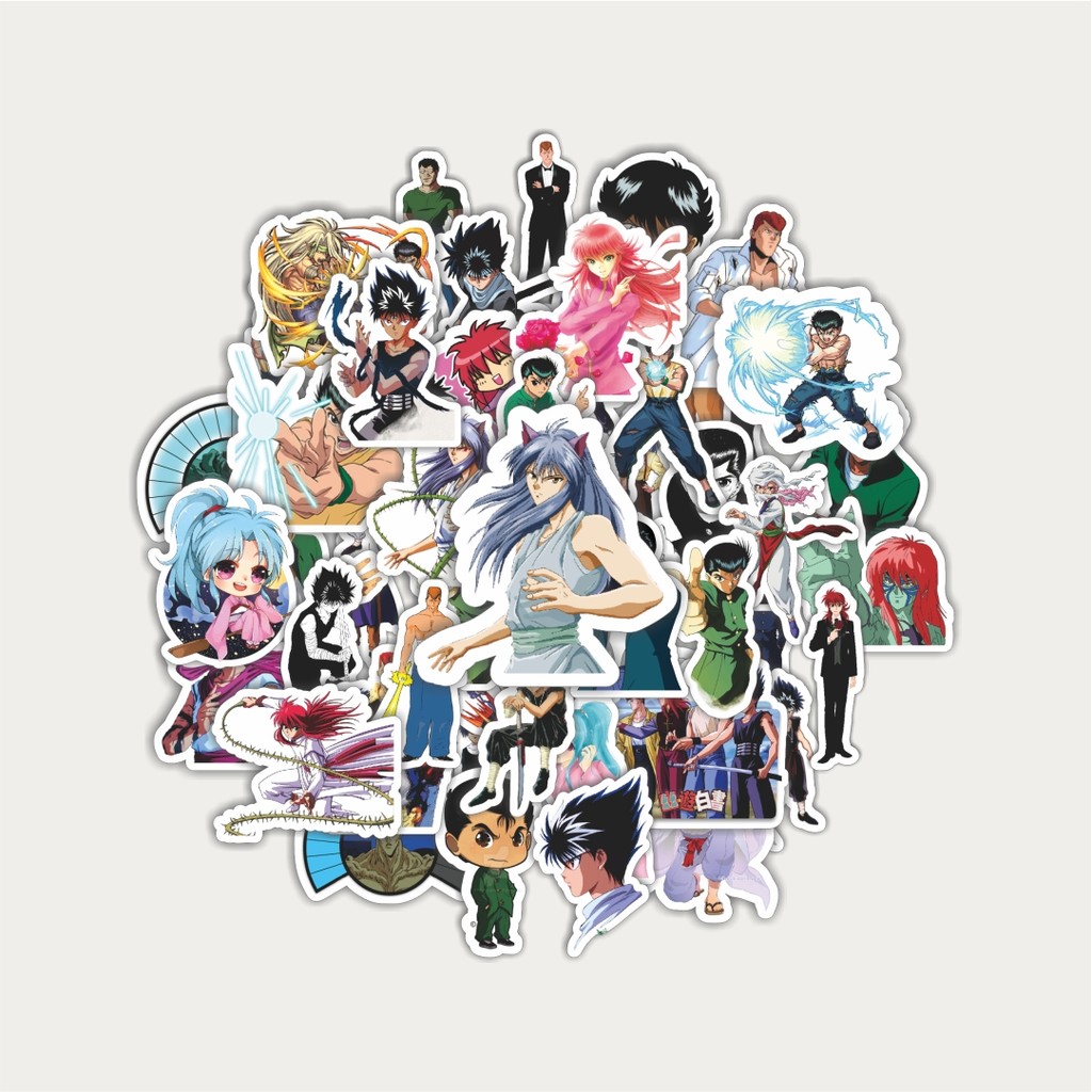 

Sticker Pack Stiker Anime Series Yuyu Hakusho Character Mix | Sticker TUMBLR | Stiker LAPTOP KOPER HELM
