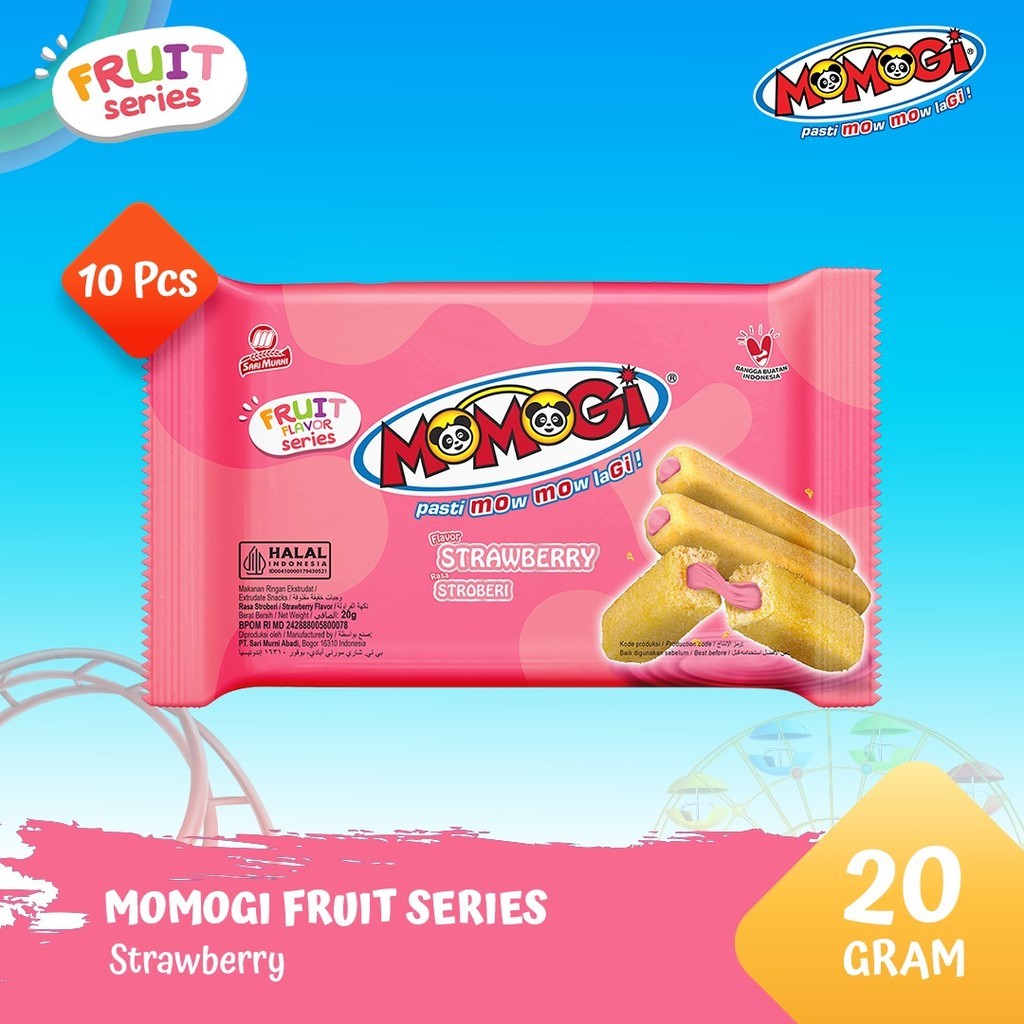 

MOMOGI FRUIT SERIES 20GR - STRAWBERRY [ 1 Pack @ 10 Pcs]