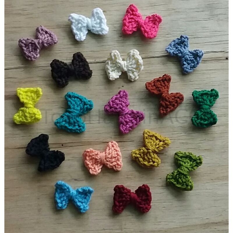 

[Tokohairpinacc] aplikasi / fariasi pita mini rajut -+2 ( 1 pcs ) Rajut