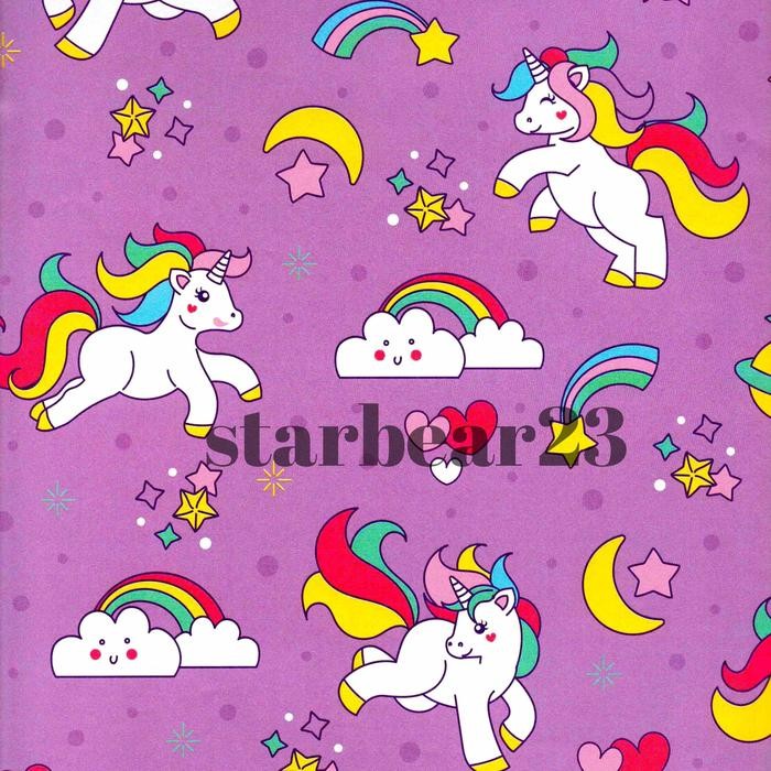 

TERBARU!! Kertas kado Jumbo Purple Unicorn Sansanwawa - 1