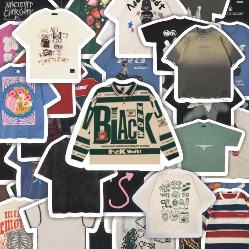 

100PCS Lucu Stiker T-Shirt V7 Stiker Aesthetic Stiker Anti Air Stikers Berperekat Waterproof sticker decal buat Motor Helm Buku Journal Koper Casing HP Laptop Botol Minum Hadiah anak