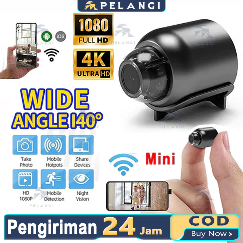 Pemotretan sudut super lebar CAMERA MINI WIFI HIDDEN CAMERA Pemotretan 4K HD CAMERA WIFI MINI HIDDEN