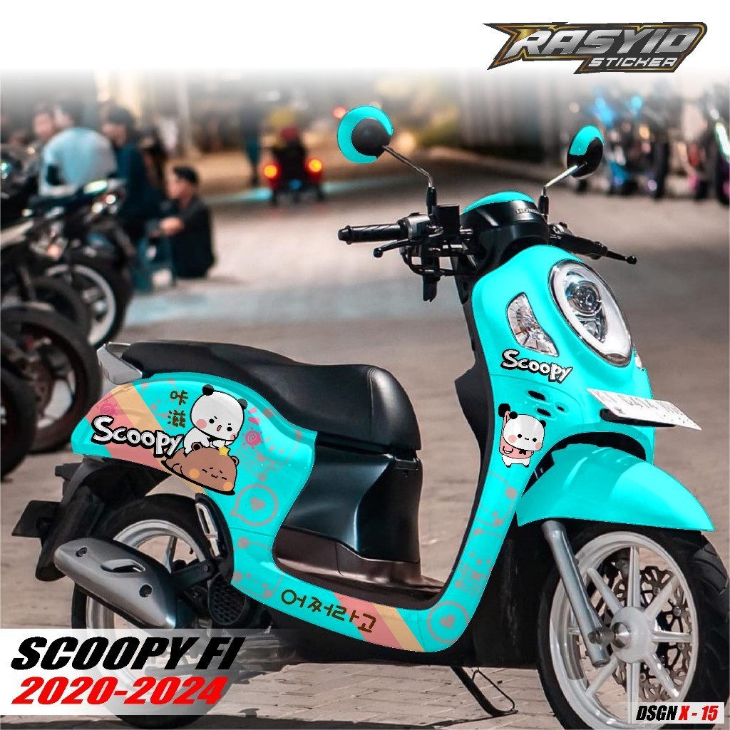 COD Sticker Decal Full Body Motor Honda Scoopy 2020 2021 2022 2023 2024 Decal Scoopy BTS BT21 Chimmy