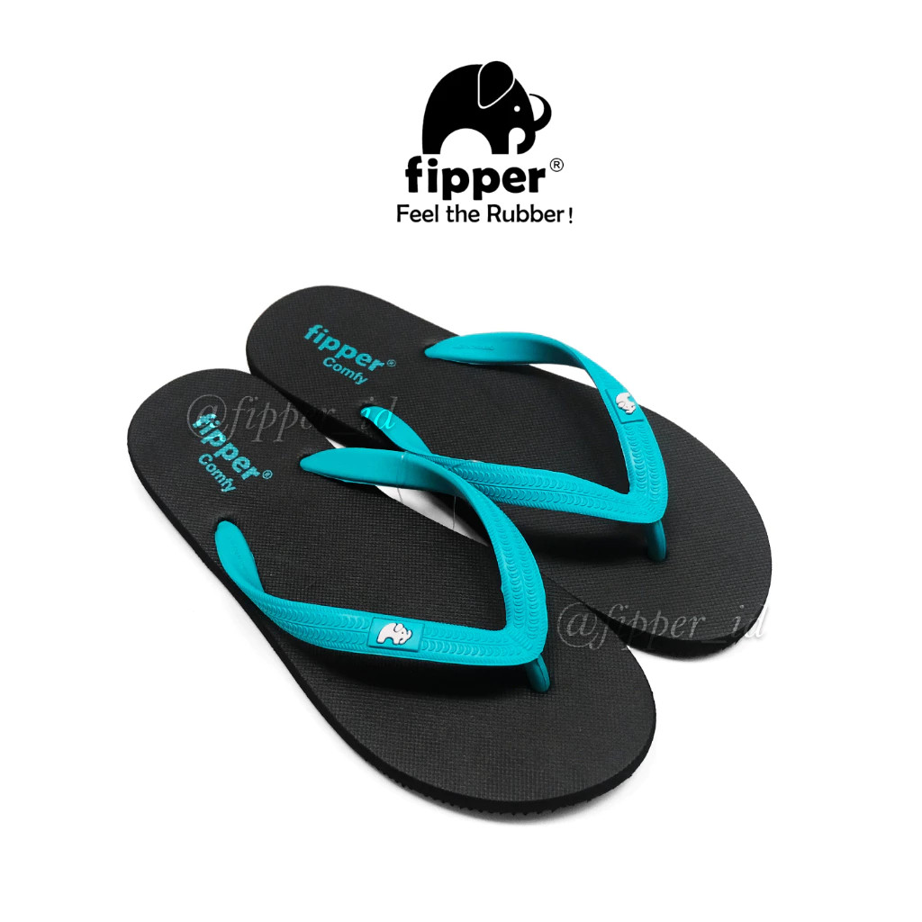 Fipper - Comfy Black / Turquoise