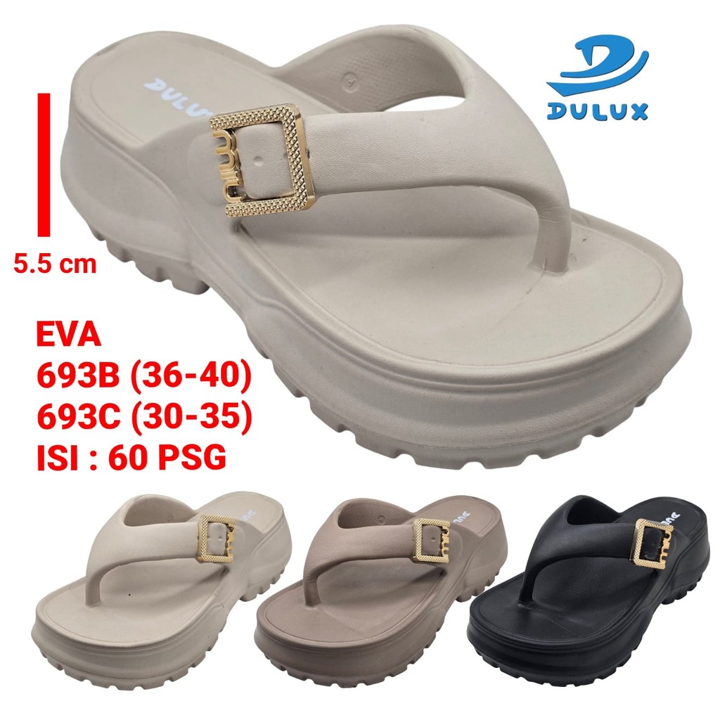 Sandal Jepit Anak Perempuan Jepit Sandal Japit Anak Cewek Eva Ringan Model Japit Gesper Gold Dulux 6