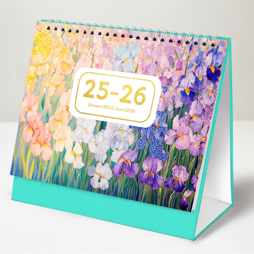 

Desk Calendar 2025-2026 from Mon. 2025 to June. 2026, 18 Months Small Calendar with Schedules and Holidays, 8.5" X 8" Tear-Off