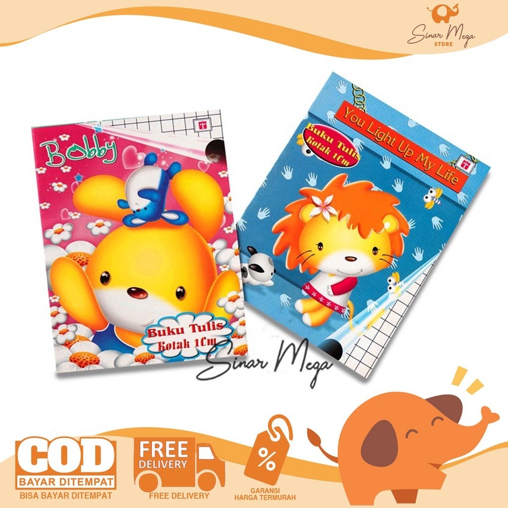 

Tiara Buku Tulis Kotak Matematika Sedang 1 cm