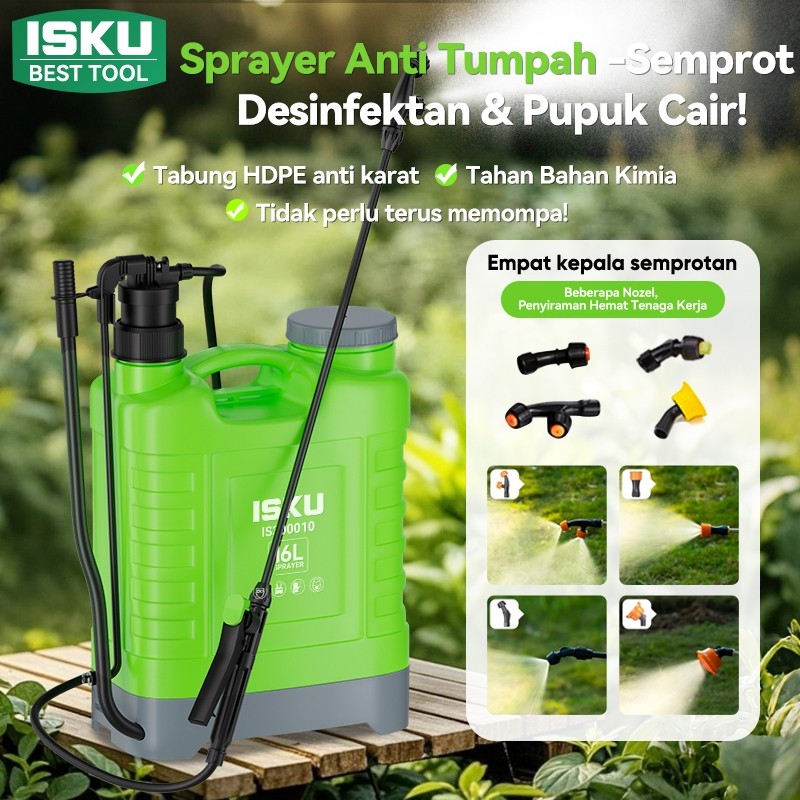 TERLARISISKU Sprayer tanaman 16 liter Manual Knapsack Sprayer Pertanian Semprotan tanaman Pressure s